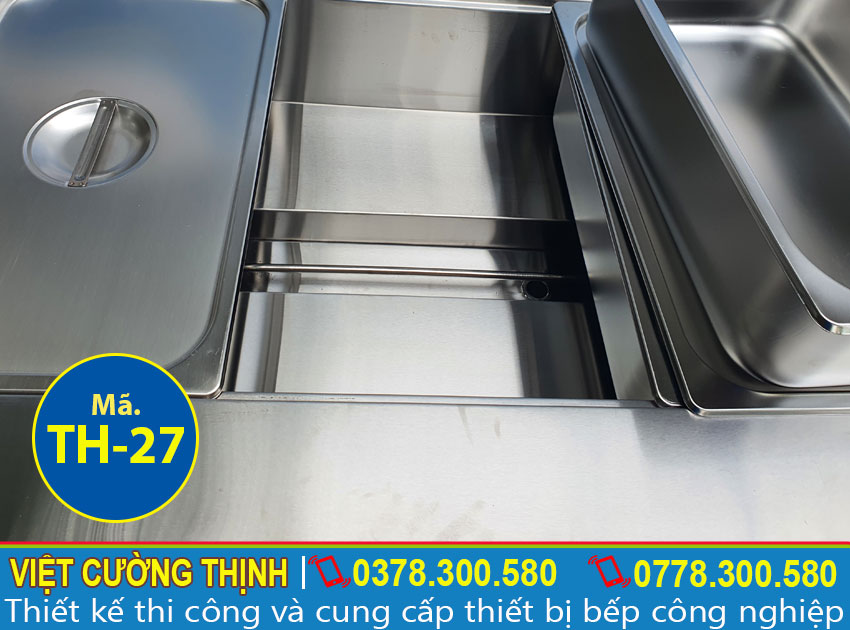 Tủ hâm nóng thức ăn của Việt Cường Thịnh sử dụng loại thanh nhiệt inox 304 nhập khẩu.