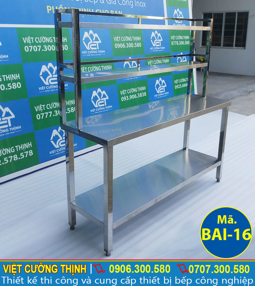 Bàn bếp inox mặt đá | Bàn bếp inox gia đình Bàn bếp inox có chậu rửa | Bàn bếp inox nhà hàng Bạn bếp inox mini