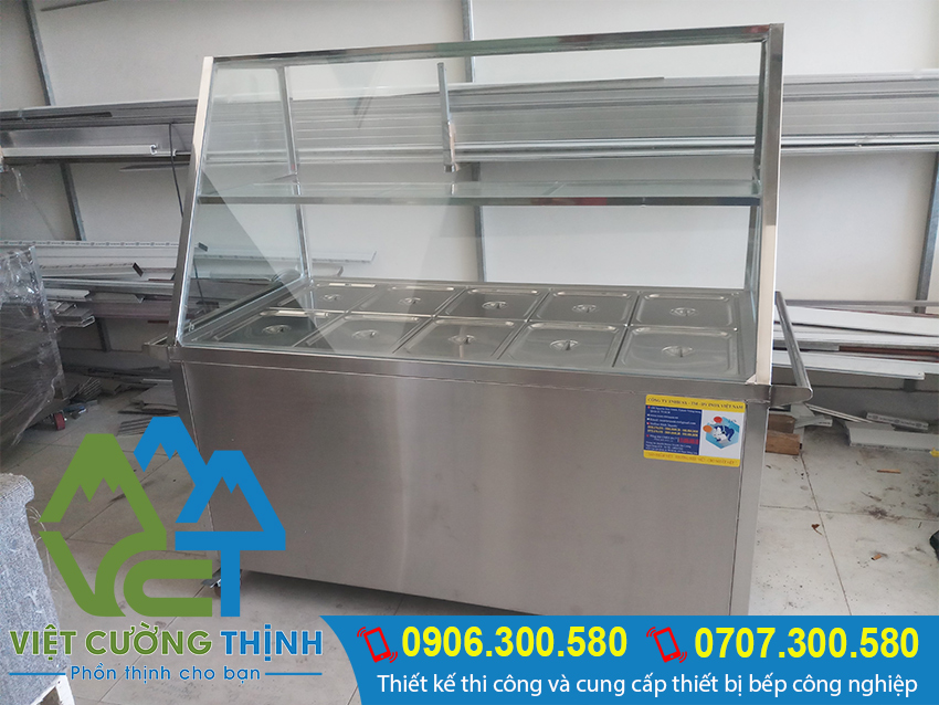 Tủ hâm nóng thức ăn 10 khay, tủ giữ nóng thức ăn cao cấp.