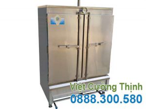 Mẫu tủ hấp cơm công nghiệp | Tủ nấu cơm công nghiệp 80 kg sử dụng gas sản xuất Việt Cường Thịnh.