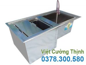 Thùng đá inox quầy bar thiết kế cao cấp, sang trọng sản xuất Inox Việt Cường Thịnh.