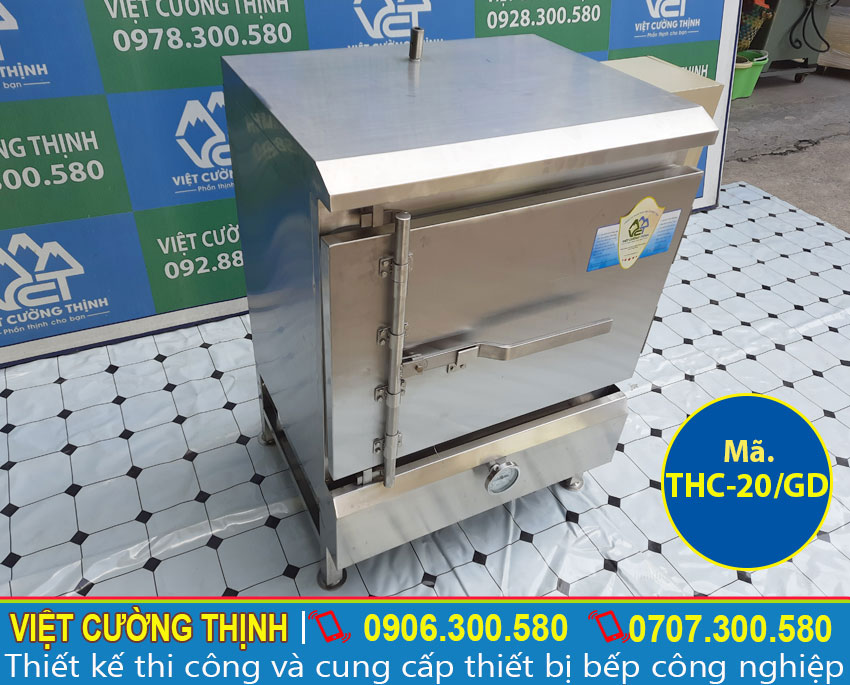 Báo giá tủ nấu cơm 20 bằng điện và gas tại Inox Việt Cường Thịnh.