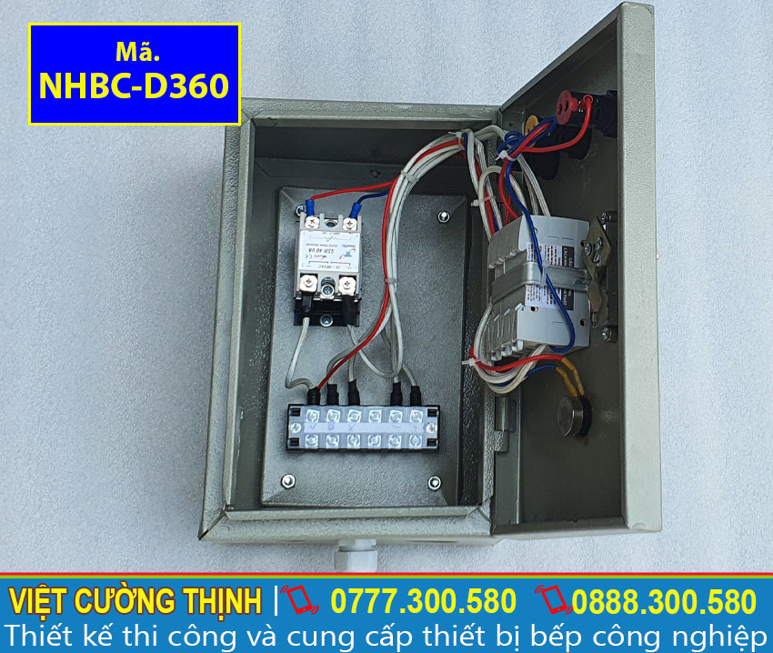 Hộp điện điều khiển của Nồi Hấp Bánh Cuốn Bằng Điện Size 360 NHBC-D360