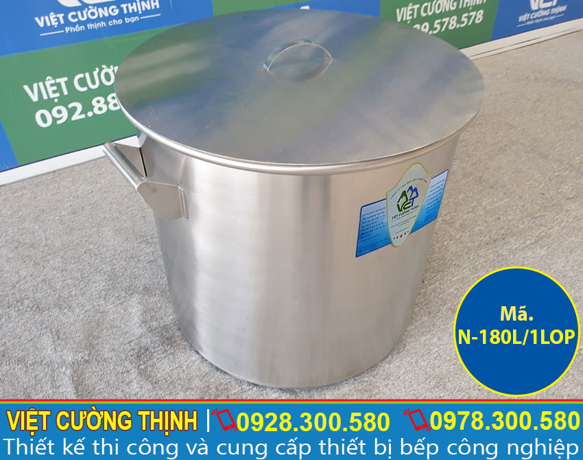 Nồi Inox Công Nghiệp 1 Lớp 180L N-180L/1LOP