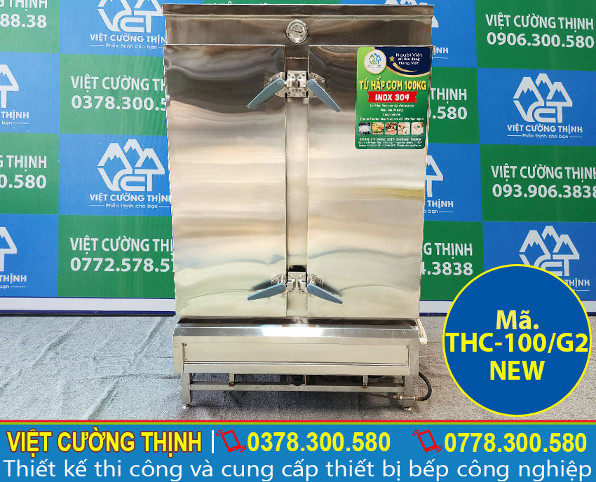 Tủ Nấu Cơm 100Kg Bằng Gas THC-100/G2